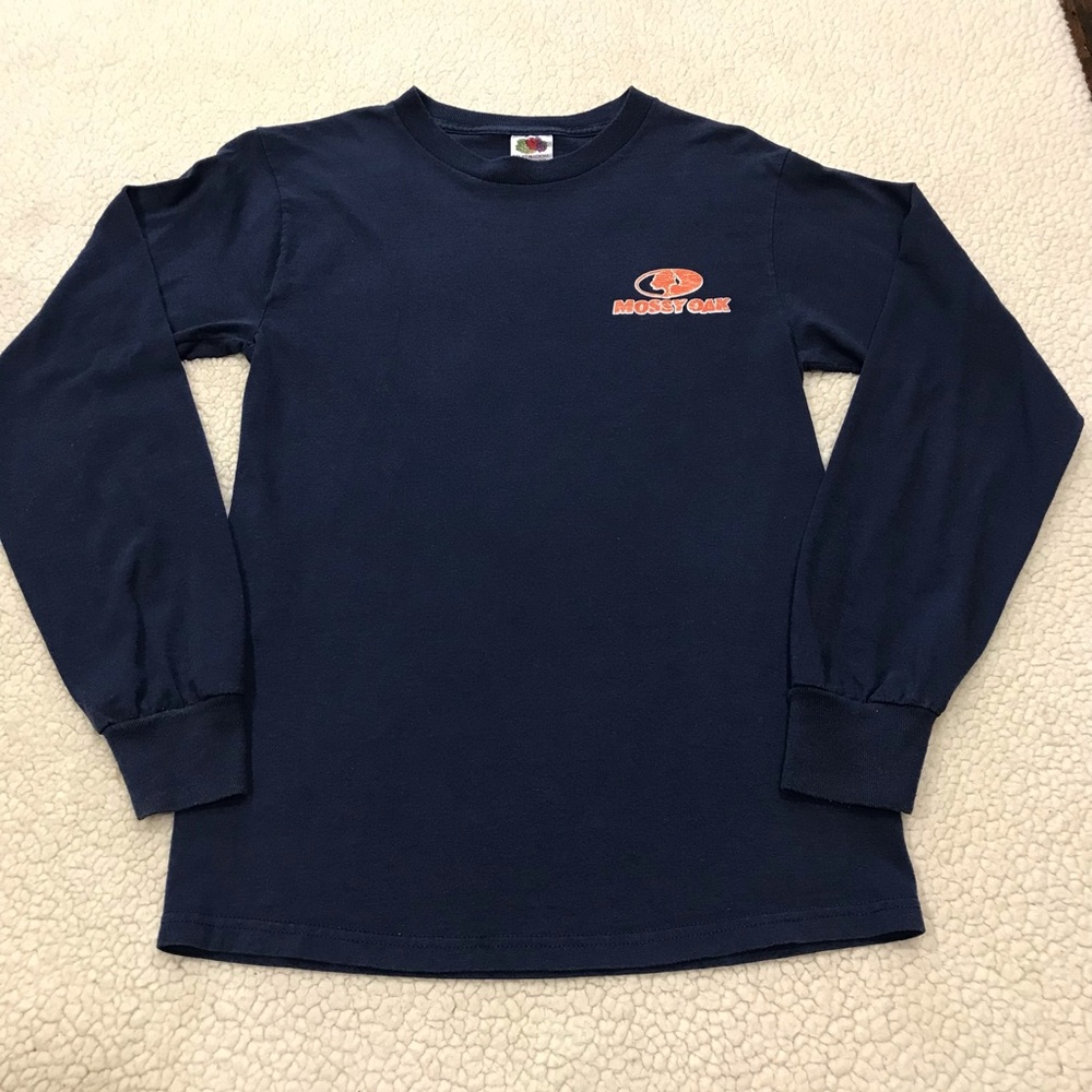 Mossy Oak Blue & Orange LS Shirt
Size Small
Unisex
50% Cotton 50% Polyester - Picture 12 of 16